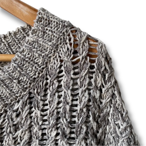 NWOT Massimo Dutti Boxy Sweater Top Vest Chunky Crochet Knit Layering Aritzia M - Picture 2 of 7